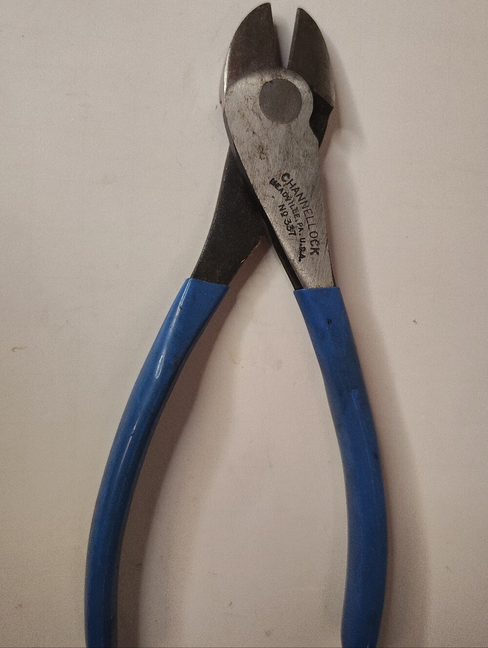 Channellock No. 337 Diagonal Cutting Pliers Made In USA